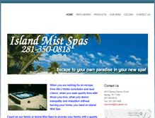 Tablet Screenshot of islandmistspa.net